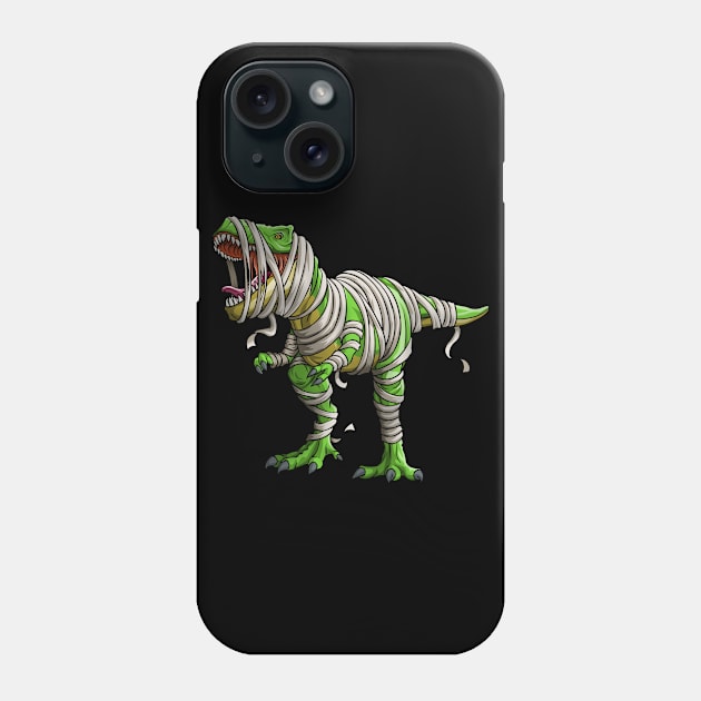 Dinosaur T Rex Mummy Funny Halloween Dino Kids Phone Case by Blink_Imprints10