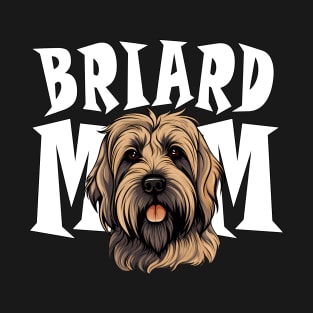 Briard Mom Cute Dog Mothers Day Womens T-Shirt