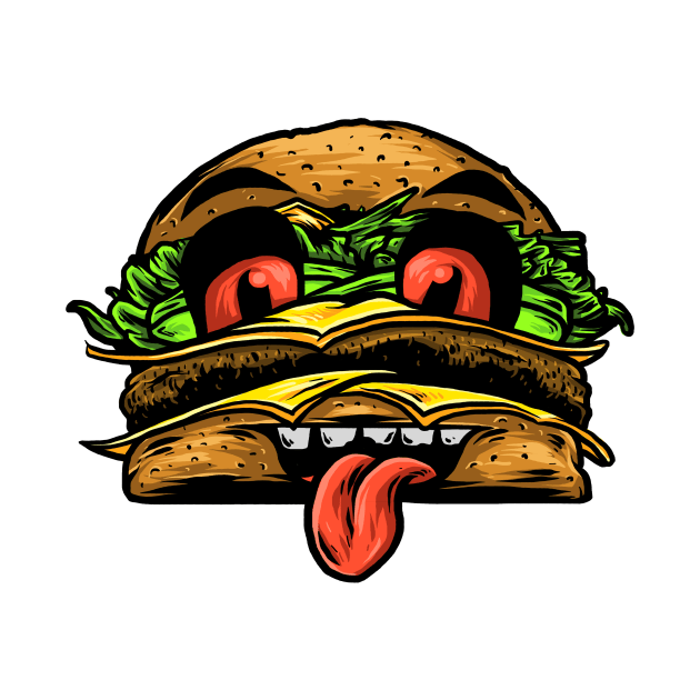 MONSTER BURGER KING by TENSTUDIOART