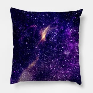 Ultra violet purple abstract galaxy Pillow