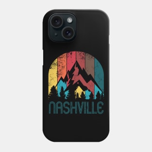 Retro City of Nashville T Shirt for Men Women and Kids Phone Case