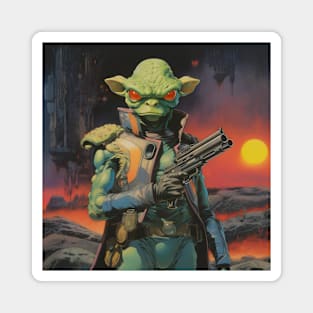 Alien Bounty Hunter Magnet