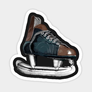 Vintage  Hockey Skate Magnet