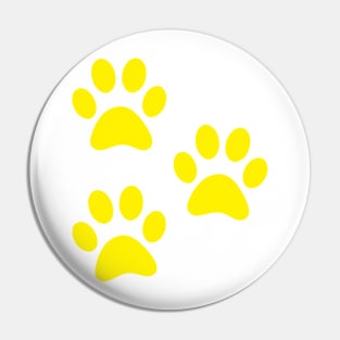 Yellow Paws Pin