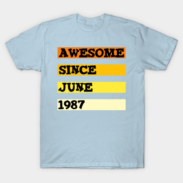 Disover Awesome since june 1987 - Awesome - T-Shirt