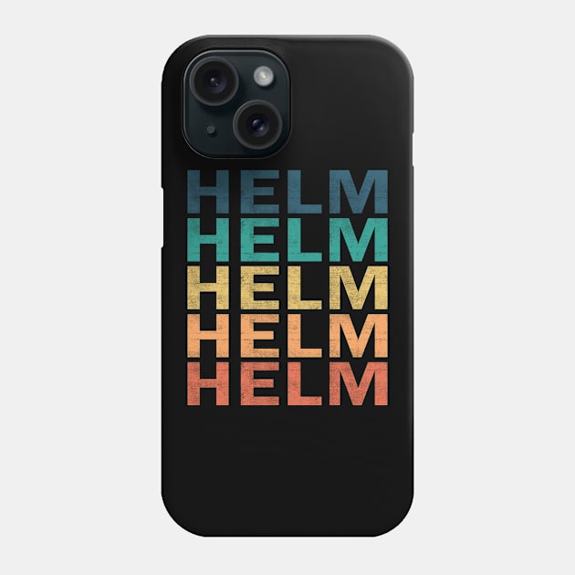 Helm Name T Shirt - Helm Vintage Retro Name Gift Item Tee Phone Case by henrietacharthadfield