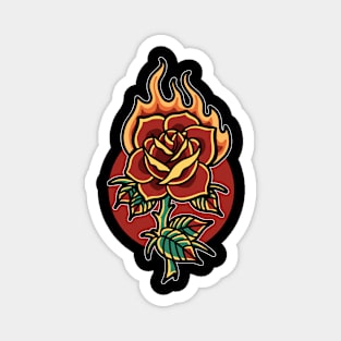 Burning Rose Magnet