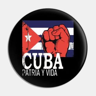 Cuba Flag Cuba Power Cuban Pride Vintage Pin