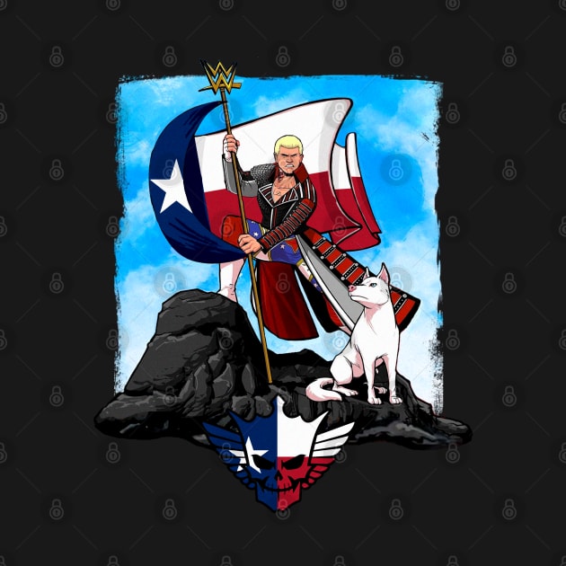 Cody Rhodes Texas Flag by Meat Beat