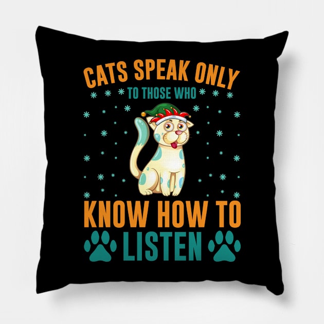 Cats T - Shirt Design Pillow by Shuvo Design