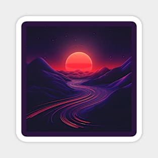 Extraterrestrial sunset Magnet