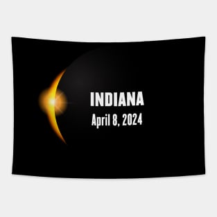 Total Solar Eclipse Indiana 2024 Tapestry