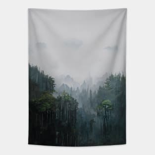 The Forest Downpour Tapestry