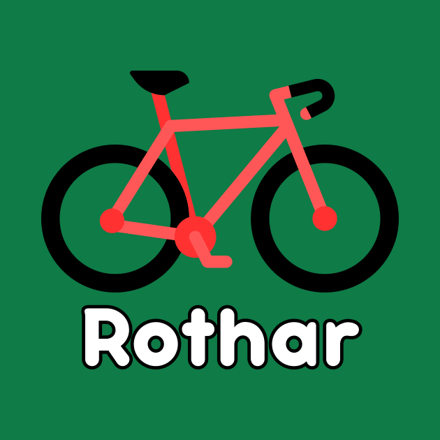 Rothar - Bicycle - Irish Language Design by Melty Shirts