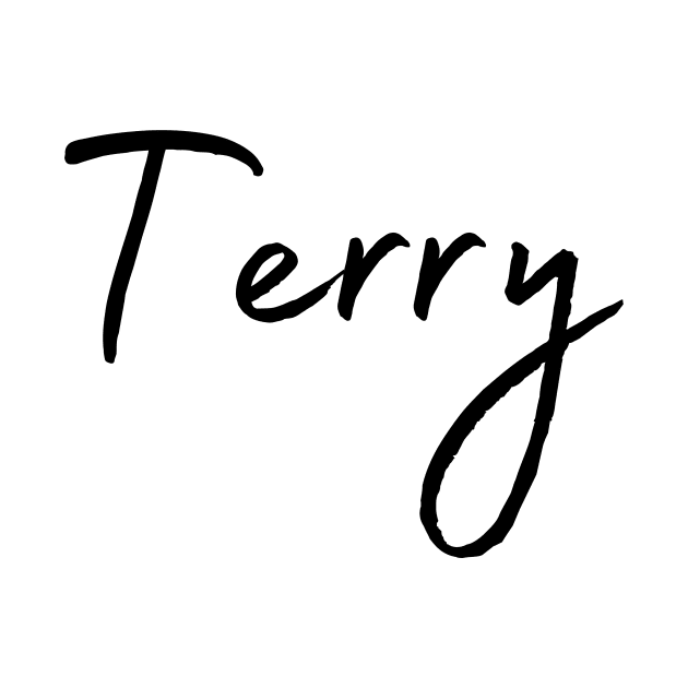 Terry Name Calligraphy by Word Minimalism