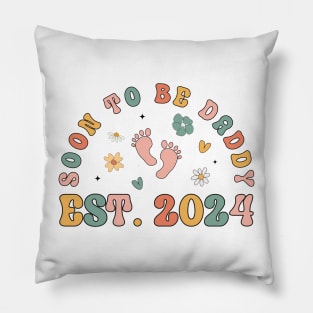 Soon to be daddy est 2024 Pillow