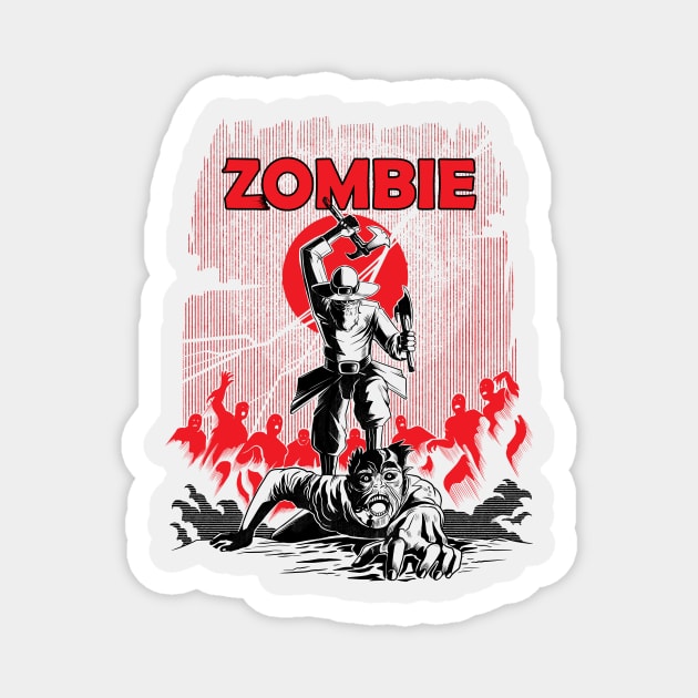 ZOMBIE KILLER AMISH EDITION Magnet by GOUP