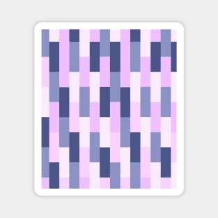 Purple and Pink Brick Pattern Magnet