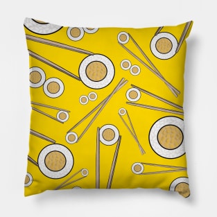 SUSHI Roll Yellow Pillow