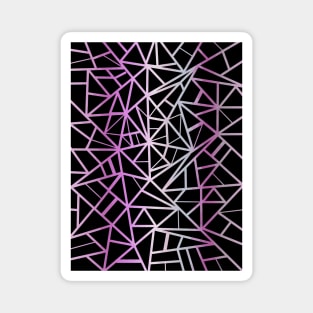 Shades Of Purple Geometric Magnet