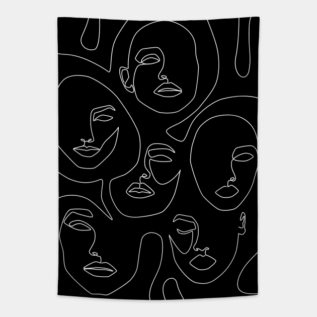 Faces in Dark Tapestry by Explicit Design