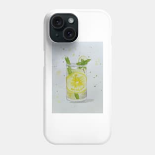 Glass of lemonade Phone Case