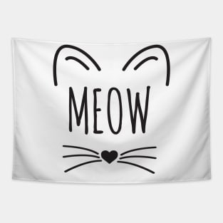 Funny cheeky cat animal-loving pet gift Tapestry