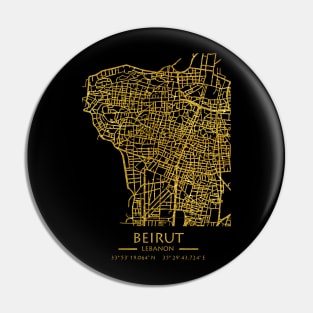 Beirut Lebanon City Map Pin