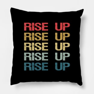 Retro Vintage Rise Up Stop Human Trafficking Pillow