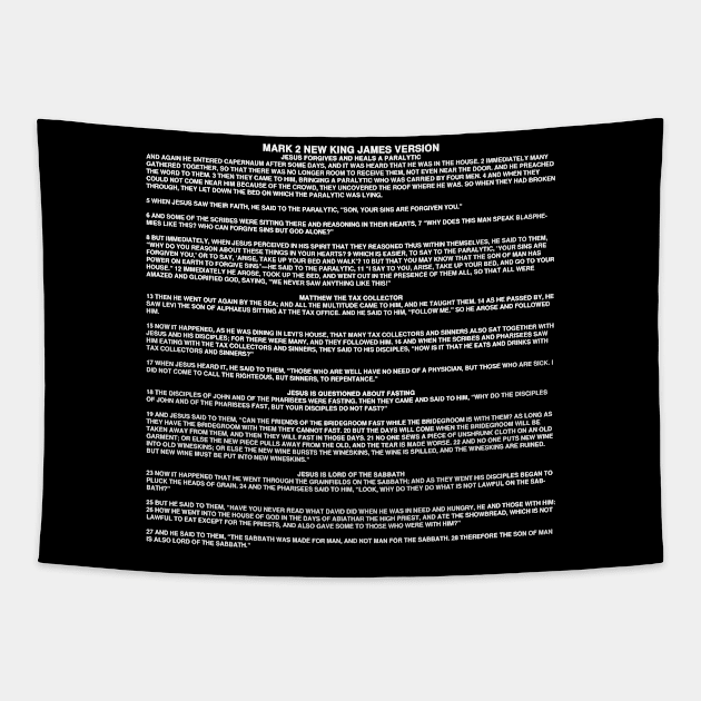 Mark 2 New King James Version Tapestry by Holy Bible Verses