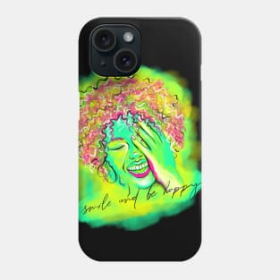 Woman smile happiness Phone Case