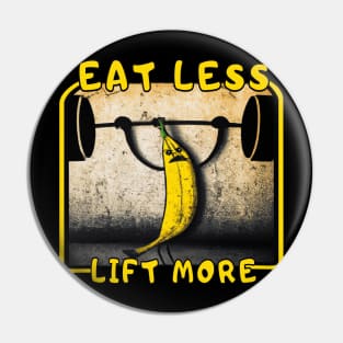 Banana weightlifting Pin