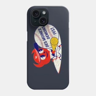 Defunct - Des Moines Demons Baseball Phone Case