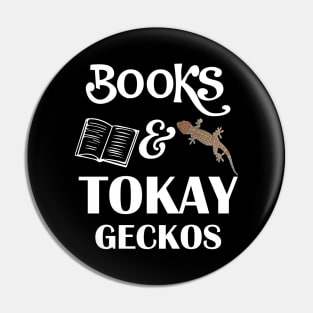 Books and Tokay Geckos Pin