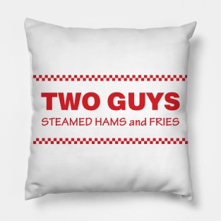 Two Guys Steamed Hams and Fries Pillow