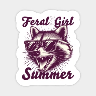 Feral Girl Summer Magnet