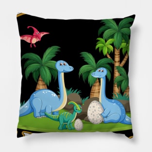 Rawr Means I Love You In Dinosaur, I Love You Design Pillow