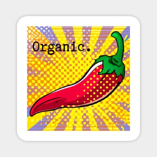 Organic Chili Pepper Magnet