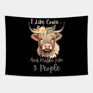 Highland Cow Tshirt Tapestry