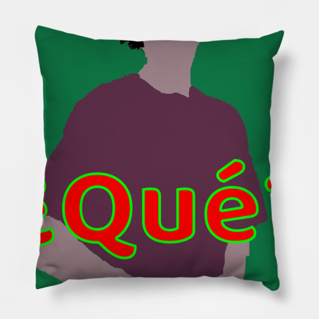 ?Que? No Budget Films Pillow TeePublic
