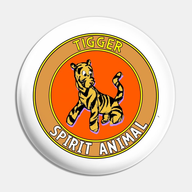 Tigger: Spirit Animal Pin by Retro-Matic