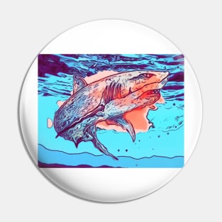 Bloody fish Pin