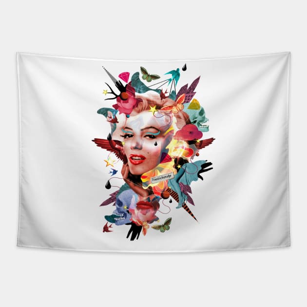 Marilyn Monroe tribute Tapestry by VALENTINA BROSTEAN