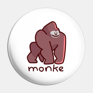 Monke Gorilla Pin