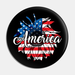 4th of July Independence Pin