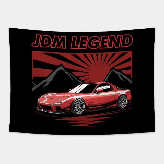 Mazda RX-7 FD JDM Legend Tapestry by JDM Boyz