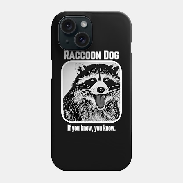 Raccoon Dog Phone Case by The Golden Palomino