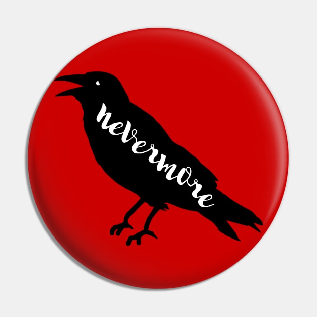 NEVERMORE with RAVEN Pin by Scarebaby