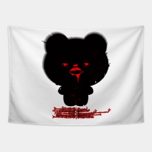 HALLOWEEN Creepy cute bear with blood Tapestry