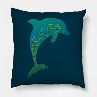 Dolphin Forest Pillow